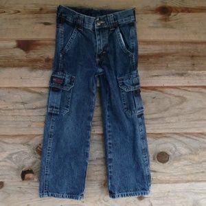 Wrangler blue jeans w/side pockets boys 5 SLIM